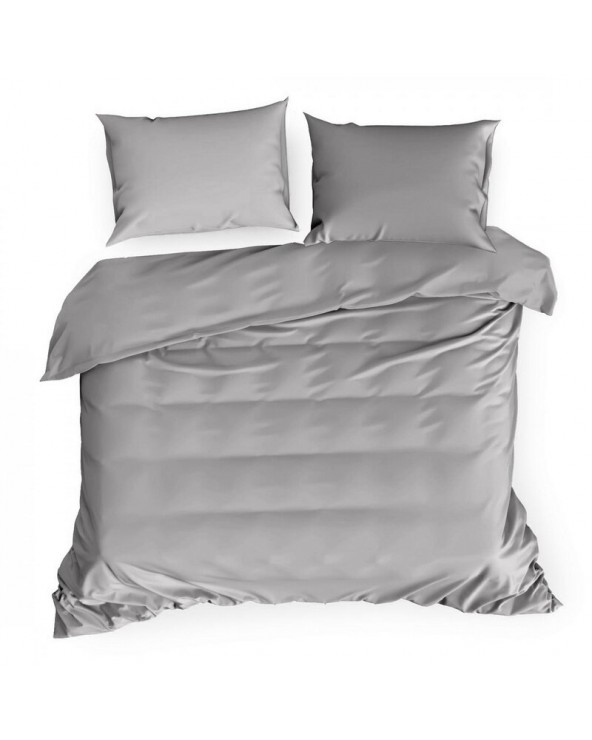 Pościel polycotton 200x220 + 2x70x80 Harmony srebrna Eurofirany