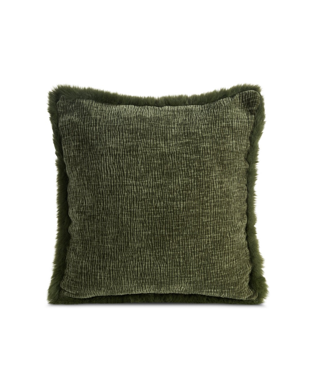 Poszewka szenil 45x45 Blanca oliwkowa Eurofirany