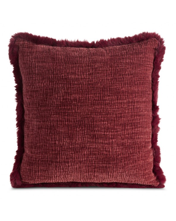 Poszewka szenil 45x45 Blanca bordowa Eurofirany