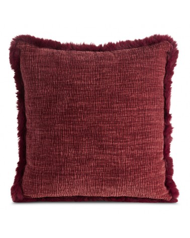 Poszewka szenil 45x45 Blanca bordowa Eurofirany