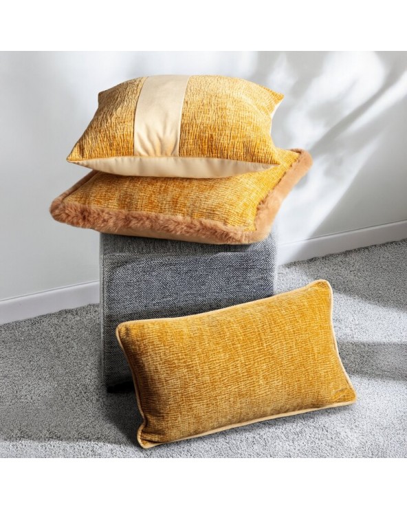 Poszewka szenil 45x45 Blanca miodowa Eurofirany