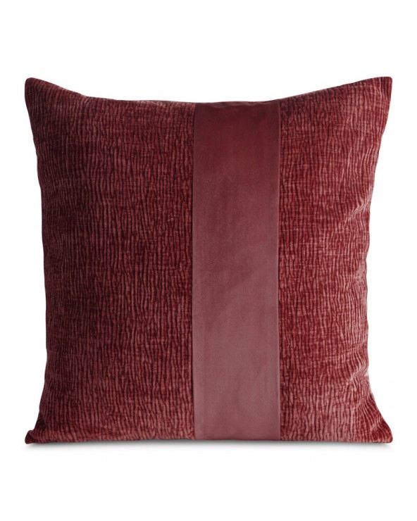 Poszewka szenil 45x45 Carla bordowa Eurofirany