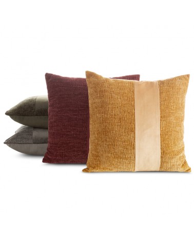 Poszewka szenil 45x45 Carla miodowa Eurofirany