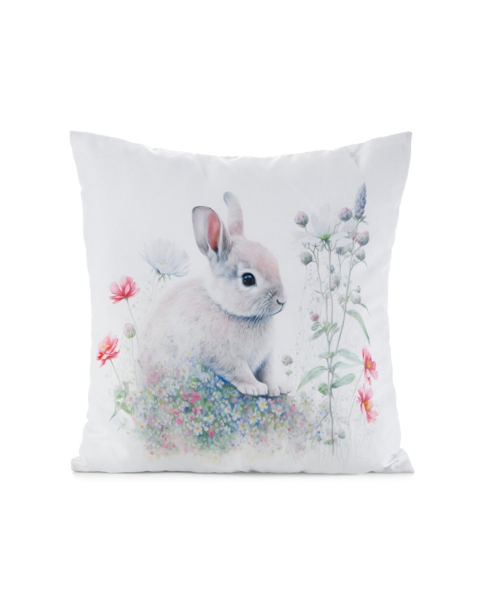 Poszewka wielkanocna 45x45 Wiosna 1 biała/zielona Eurofirany