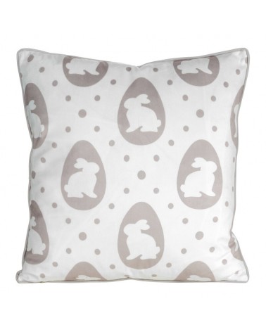 Poszewka wielkanocna 45x45 Wiosna 3 beżowa/biała Eurofirany