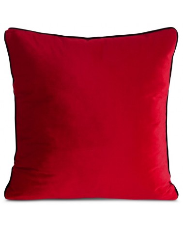 Poszewka velvet 60x60 Gaja 2 czerwona Eurofirany
