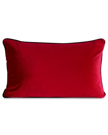 Poduszka dekoracyjna velvet 30x50 Gaja 3 czerwona Eurofirany