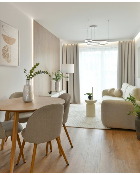 Poduszka velvet kula 24cm Gaja 4 beżowa Eurofirany