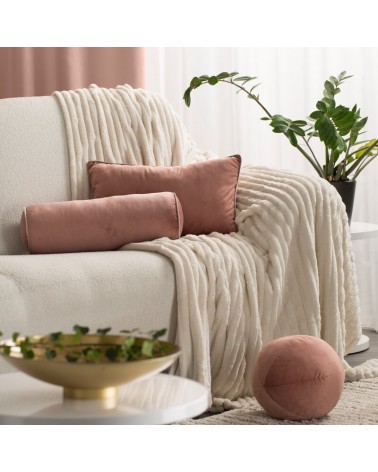 Poduszka velvet kula 24cm Gaja 4 ciemnoróżowa Eurofirany