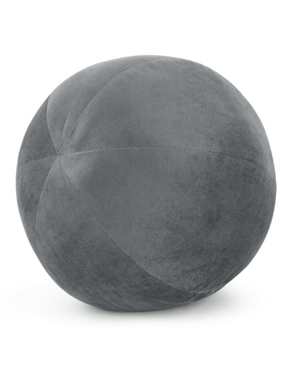 Poduszka velvet kula 24cm Gaja 4 grafitowa Eurofirany