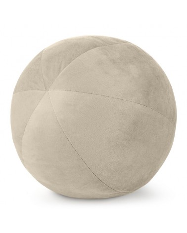 Poduszka velvet kula 24cm Gaja 4 jasnobeżowa Eurofirany