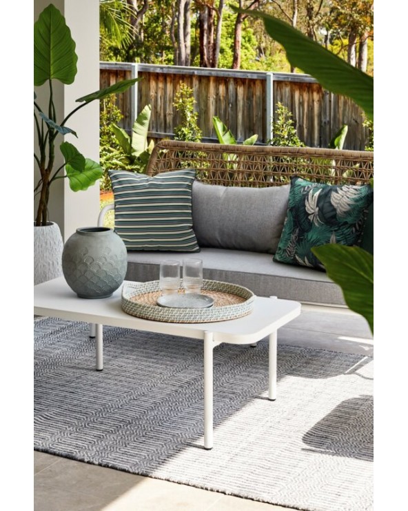 Poszewka ogrodowa 45x45 Garden 12A granatowa/turkusowa Eurofirany