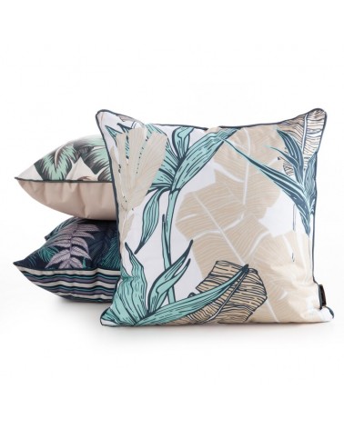 Poszewka ogrodowa 45x45 Garden 14A miętowa/beżowa Eurofirany