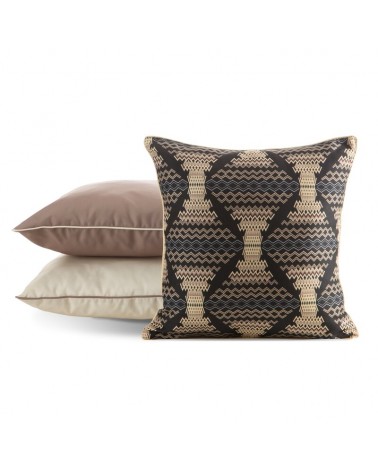 Poszewka ogrodowa 45x45 Garden 18A czarna/beżowa Eurofirany