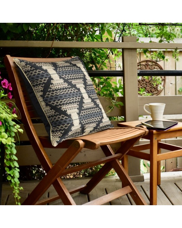 Poszewka ogrodowa 45x45 Garden 18A czarna/beżowa Eurofirany