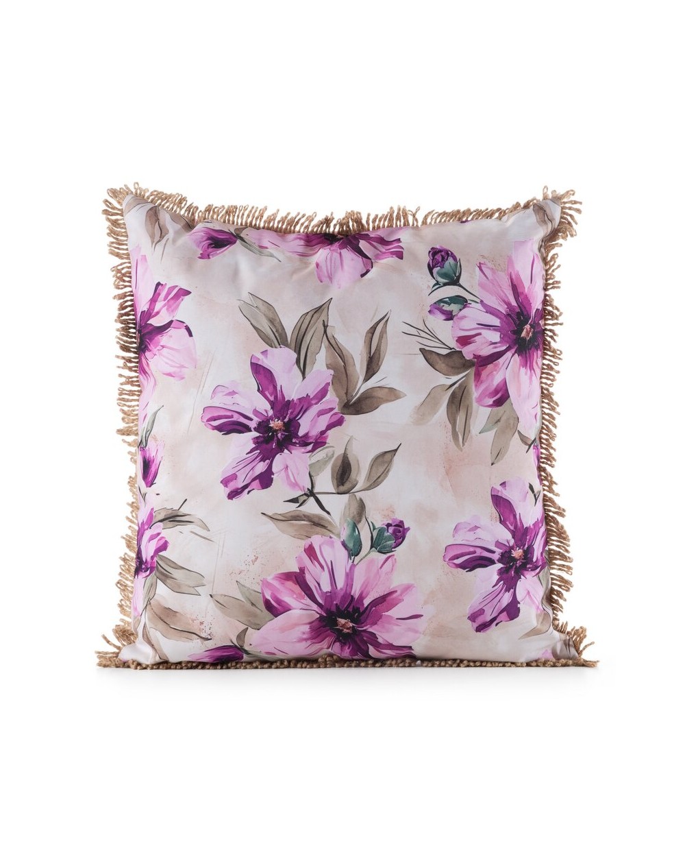 Poszewka ogrodowa 45x45 Garden 29B kremowa/różowa Eurofirany