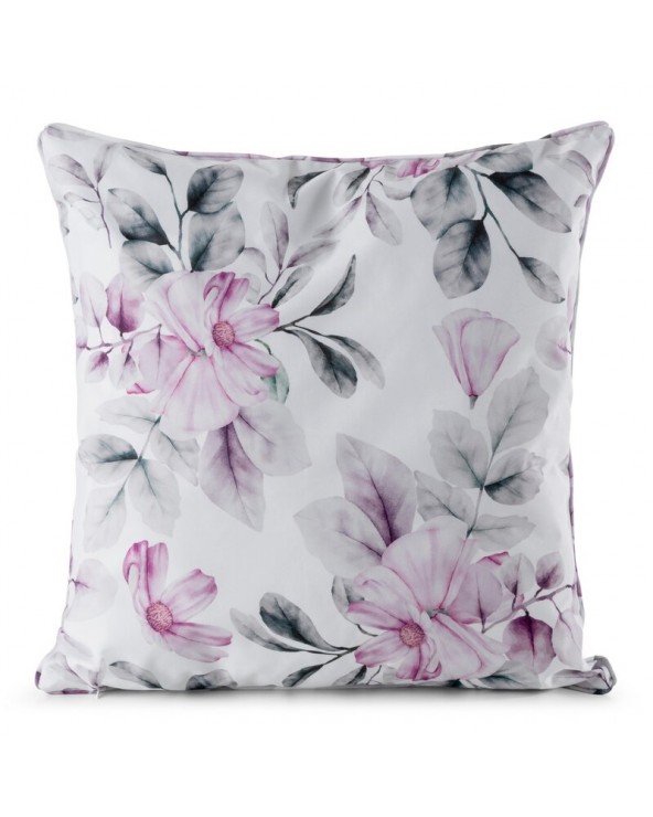 Poszewka ogrodowa 45x45 Garden 30A biała/różowa Eurofirany