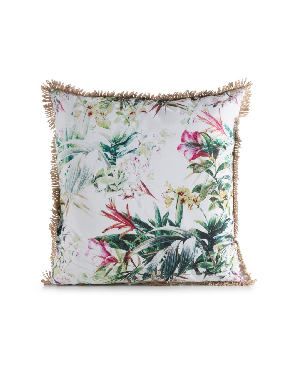 Poszewka ogrodowa 45x45 Garden 31B biała/zielona Eurofirany