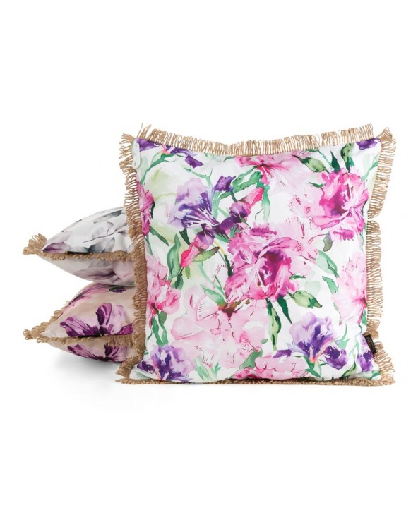 Poszewka ogrodowa 45x45 Garden 34B różowa/fioletowa Eurofirany