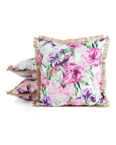 Poszewka ogrodowa 45x45 Garden 34B różowa/fioletowa Eurofirany