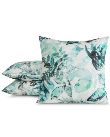 Poszewka ogrodowa 45x45 Garden 2 biała/zielona Eurofirany