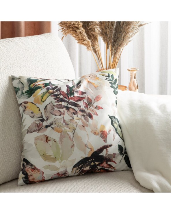 Poszewka ogrodowa 45x45 Garden 2 biała/zielona Eurofirany