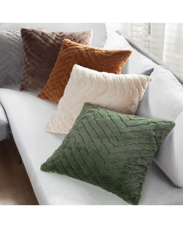 Poszewka futrzana 45x45 Kate beżowa Eurofirany