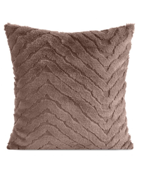 Poszewka futrzana 45x45 Kate ciemnobeżowa Eurofirany