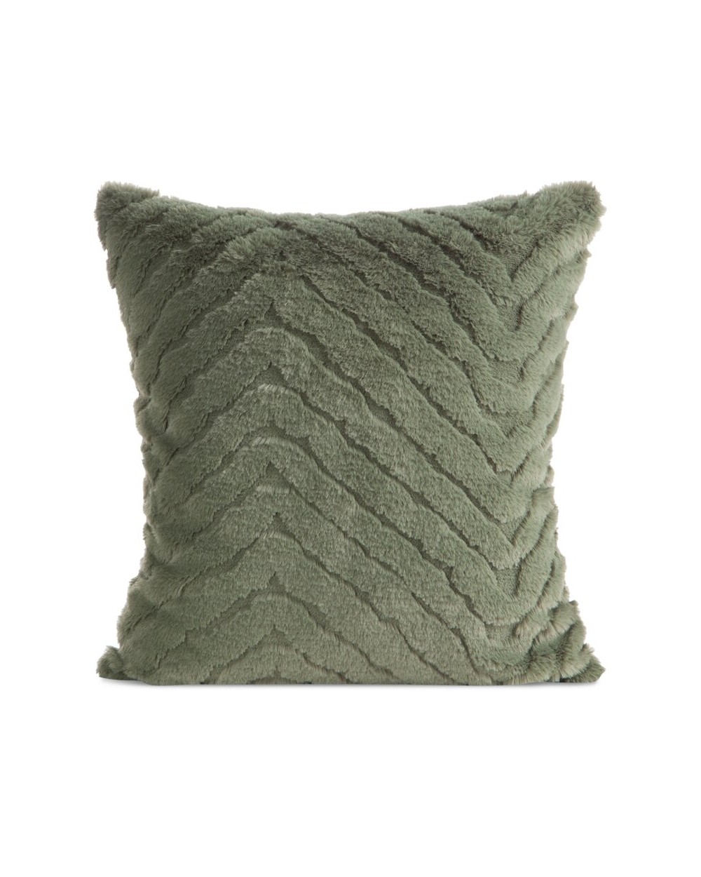 Poszewka futrzana 45x45 Kate oliwkowa Eurofirany