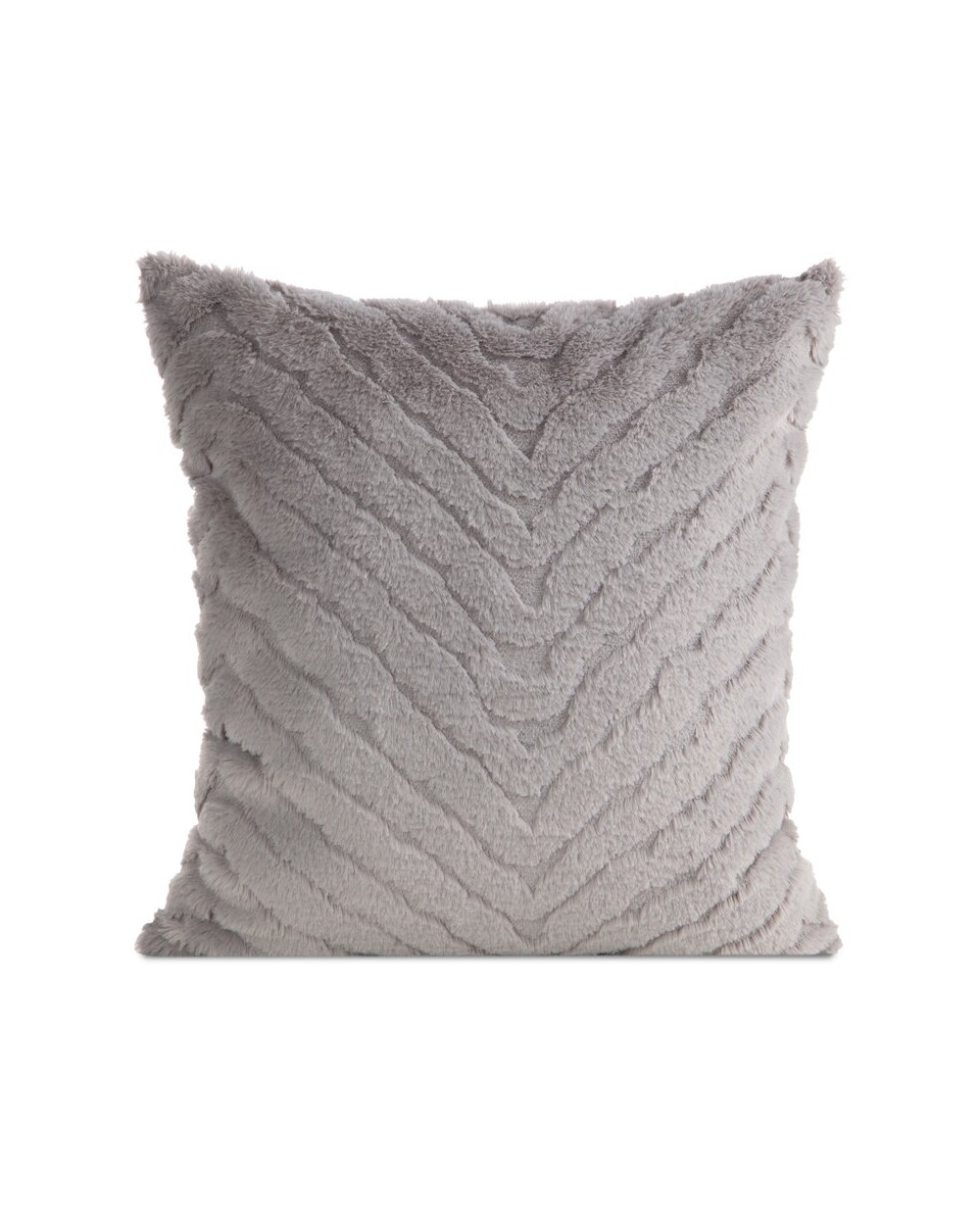 Poszewka futrzana 45x45 Kate srebrna Eurofirany