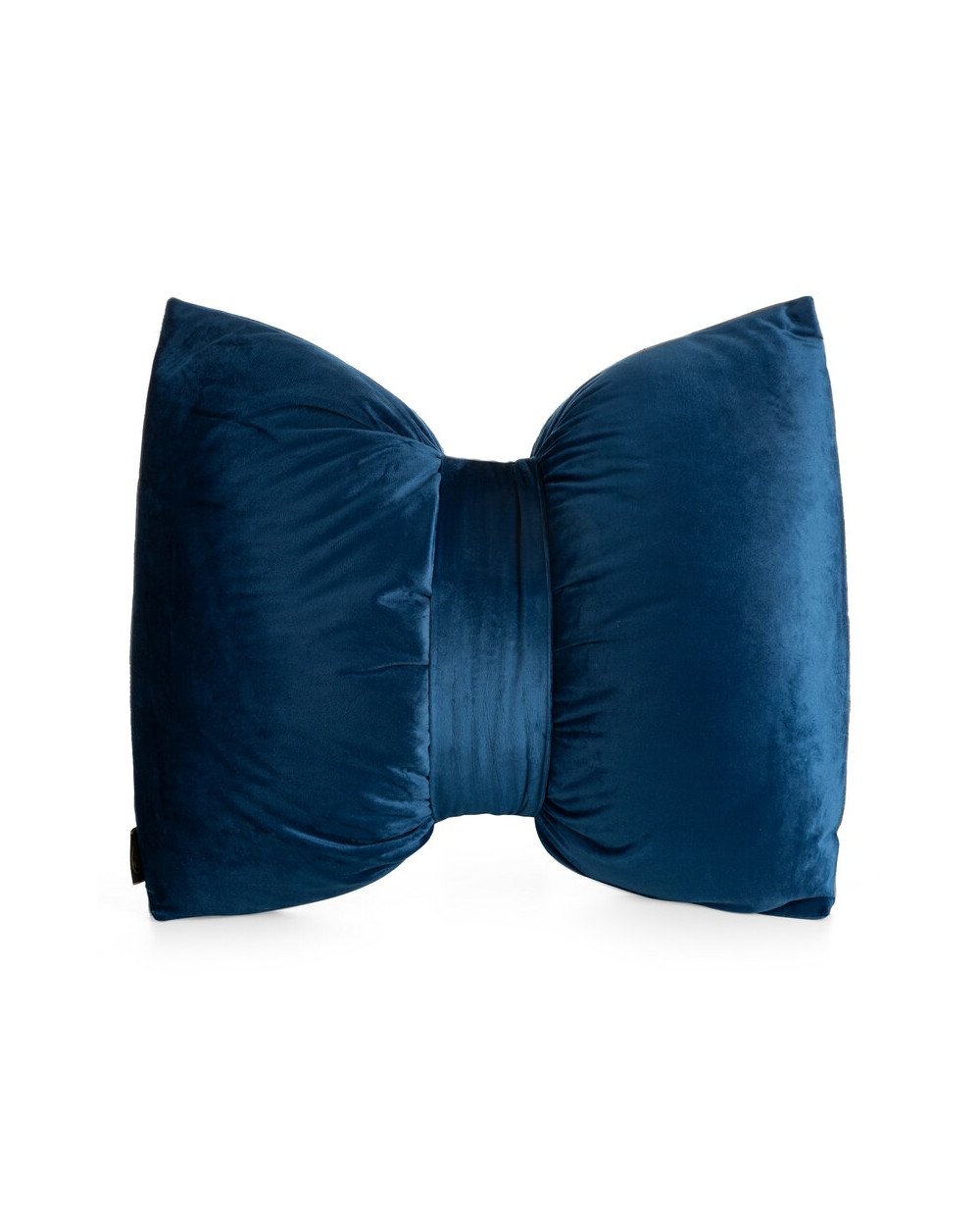 Poduszka dekoracyjna velvet 45x55 Kokarda granatowa Eurofirany