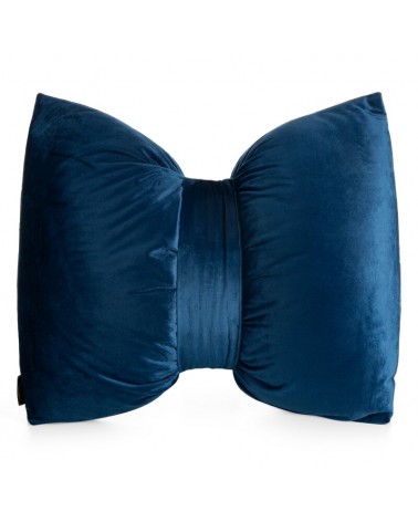 Poduszka dekoracyjna velvet 45x55 Kokarda granatowa Eurofirany