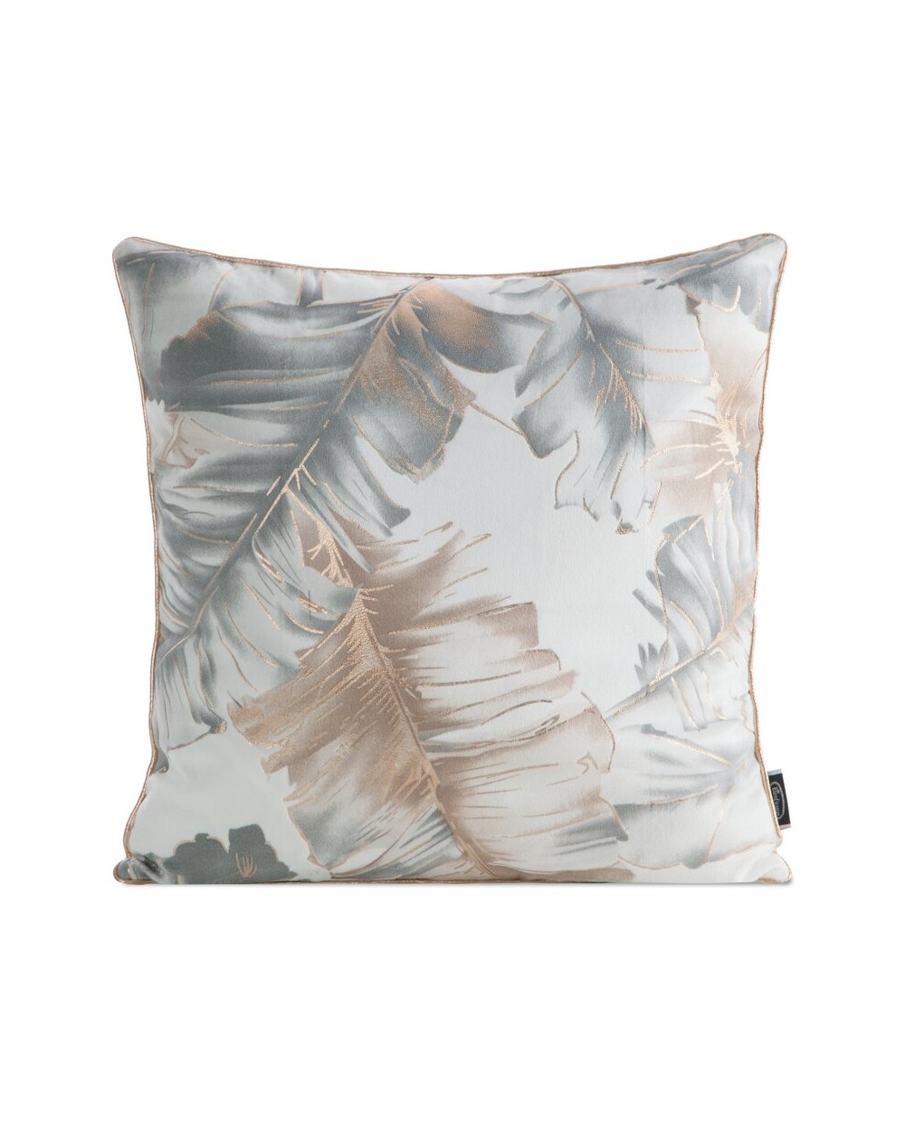 Poszewka velvet 45x45 Layla 2 srebrna/szara Eurofirany