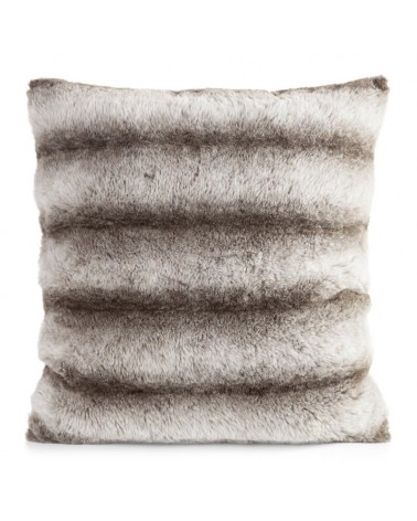 Poszewka futrzana 45x45 Lucy ciemnobrązowa Eurofirany