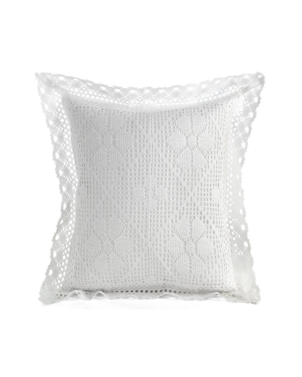Poszewka ażurowa koronka 40x40 Mirella biała Eurofirany