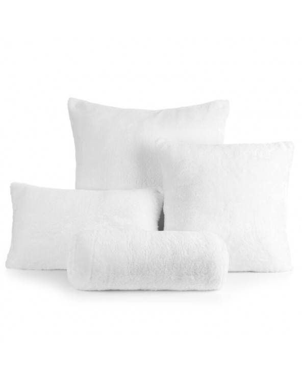 Wałek dekoracyjny futrzany 45x15 Nina biały Eurofirany