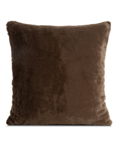 Poszewka futrzana 60x60 Nina ciemnobrązowa Eurofirany