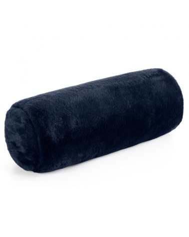 Wałek dekoracyjny futrzany 45x15 Nina granatowy Eurofirany