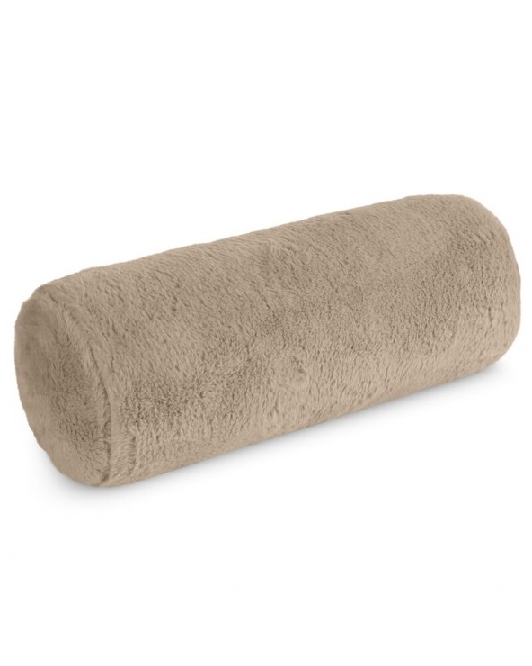 Wałek dekoracyjny futrzany 45x15 Nina jasnobeżowy Eurofirany