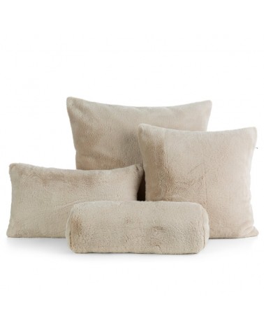 Poszewka futrzana 60x60 Nina jasnobeżowa Eurofirany