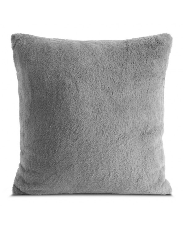 Poszewka futrzana 60x60 Nina srebrna Eurofirany