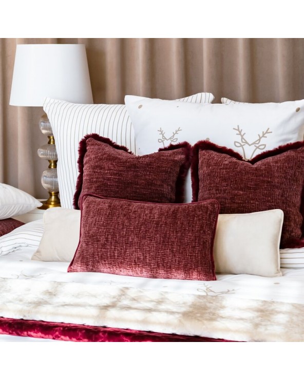 Poszewka szenil 30x50 Rosi oliwkowa Eurofirany