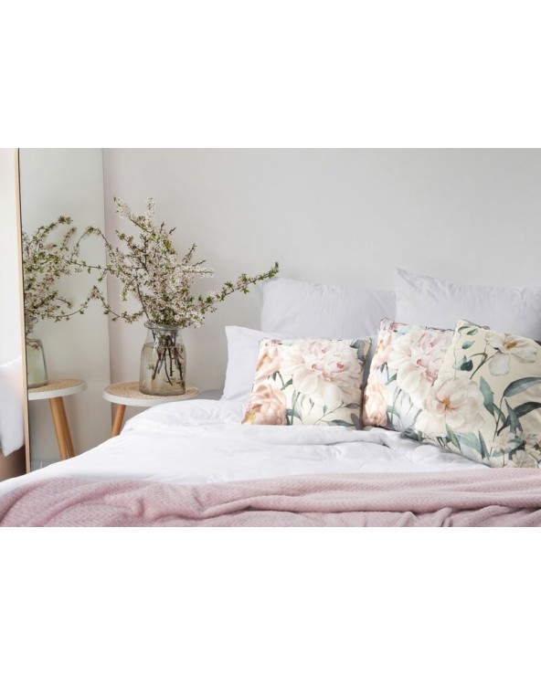 Poszewka velvet 45x45 Rosita 1 kremowa Eurofirany