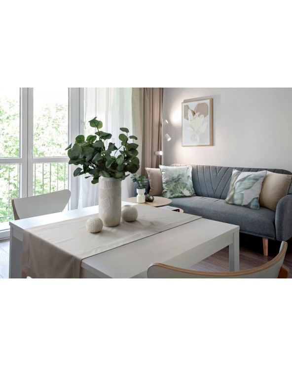 Poszewka velvet 45x45 Velvet 194 zielona/srebrna Eurofirany