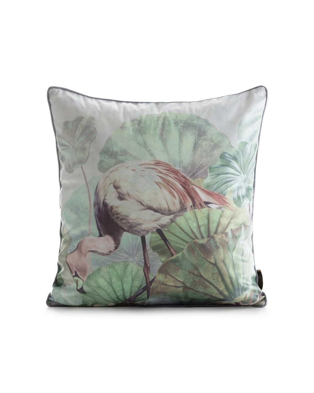 Poszewka velvet 45x45 Velvet 195 zielona/pudrowa Eurofirany