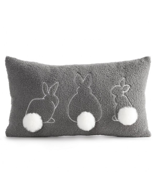 Poszewka wielkanocna 30x50 Wiosna 37 stalowa/biała Eurofirany