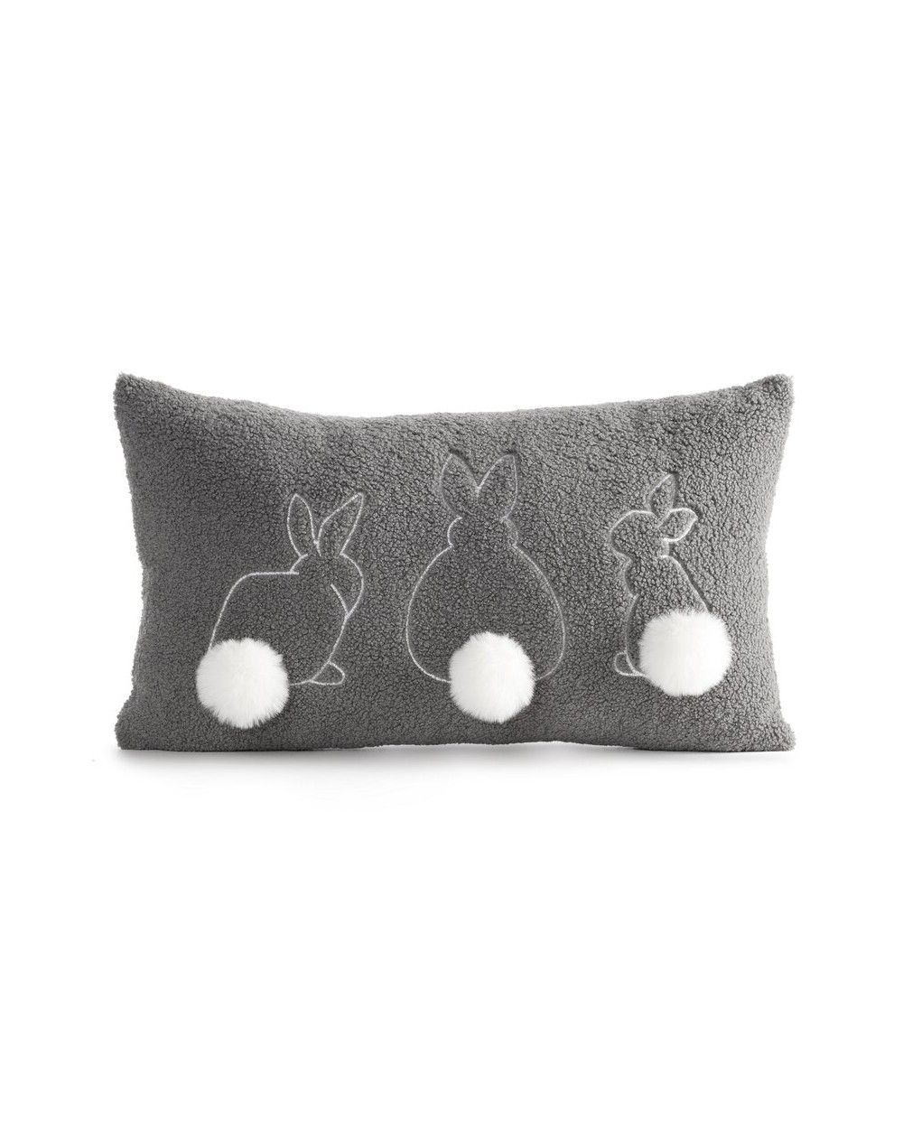 Poszewka wielkanocna 30x50 Wiosna 37 stalowa/biała Eurofirany