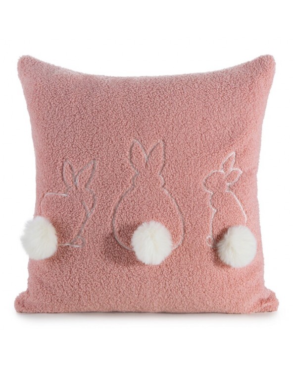 Poszewka wielkanocna 45x45 Wiosna 53 pudrowa/biała Eurofirany