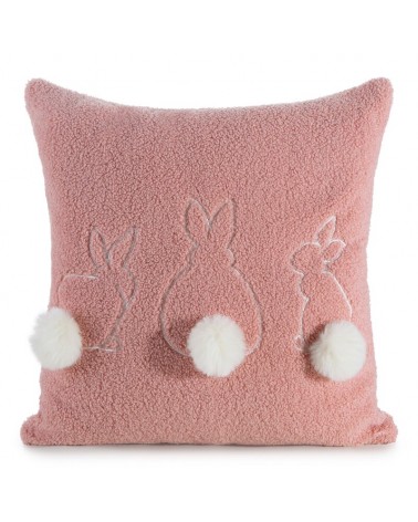 Poszewka wielkanocna 45x45 Wiosna 53 pudrowa/biała Eurofirany