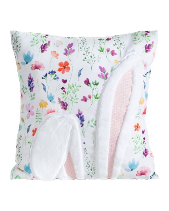 Poszewka wielkanocna 45x45 Wiosna 64 biała/pudrowa Eurofirany